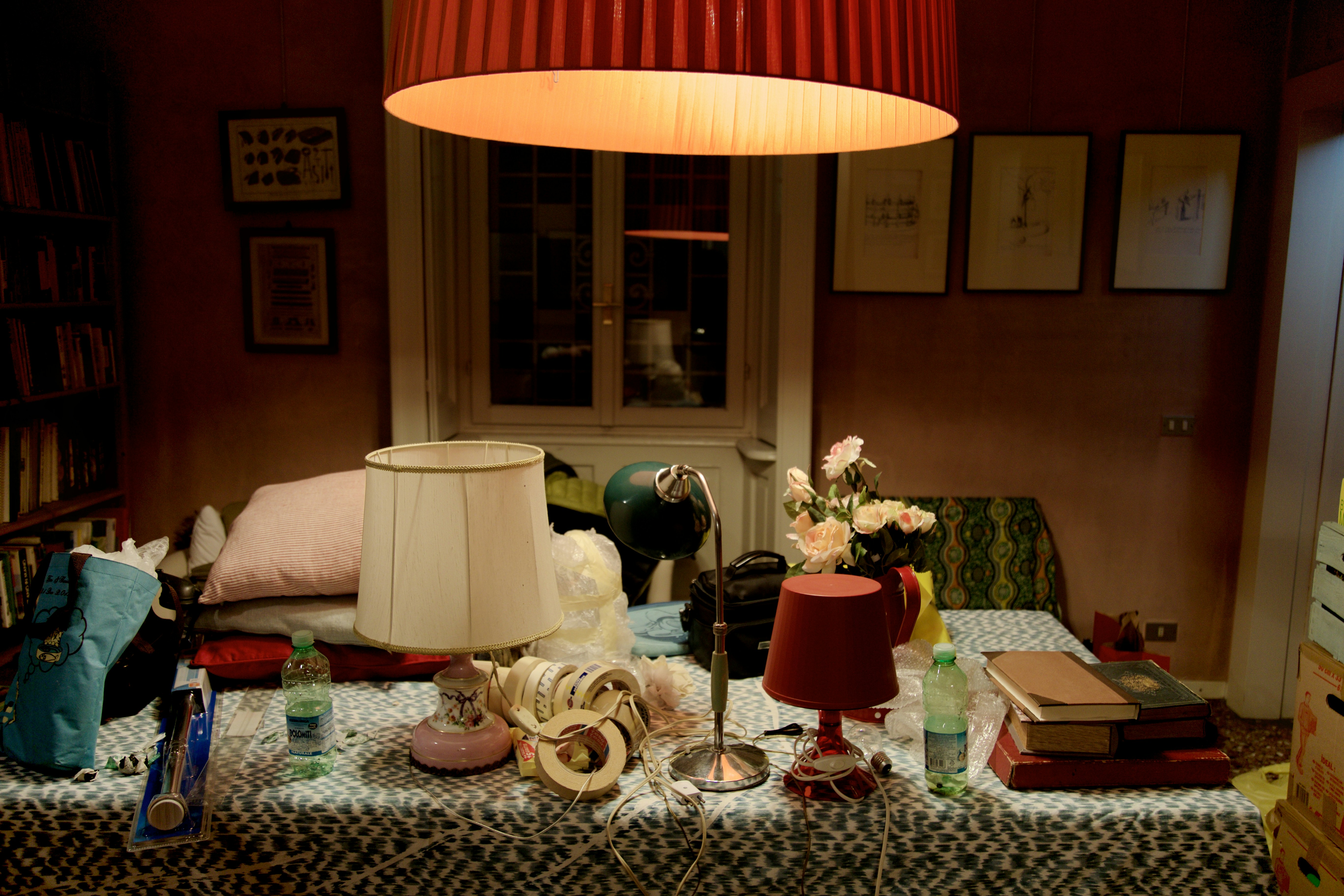 Cinematic production backdrop for prop and set work